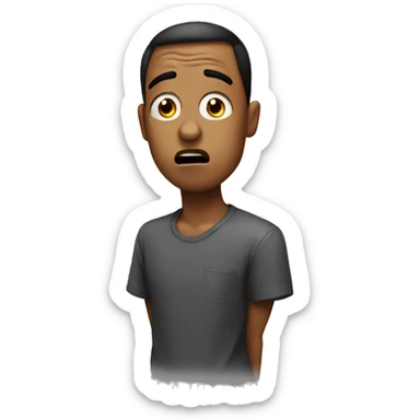 side eye with a shocked face sticker