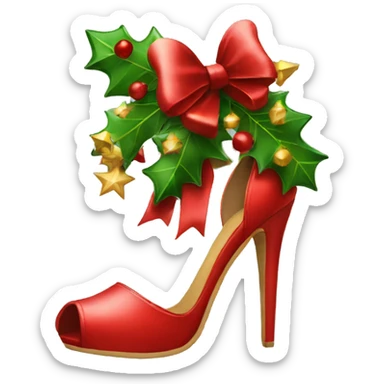 Christmas heels  sticker