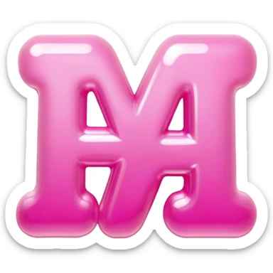 pink "AIG" WORD sticker
