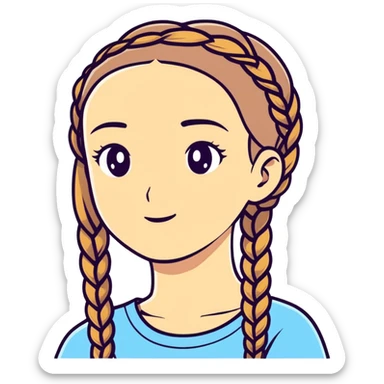 Braids sticker