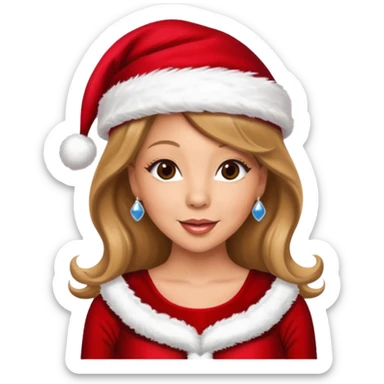mariah carey christmas sticker