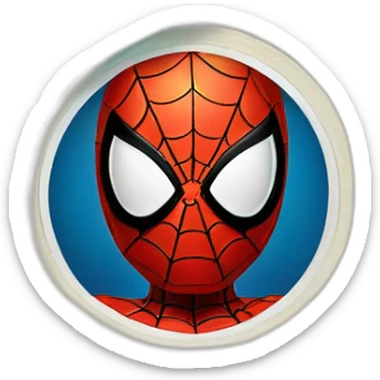 Spider Man avec une liasse de billet sticker