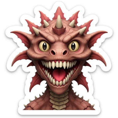 Strenger Things demogorgon  sticker
