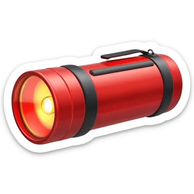 red flashlight sticker