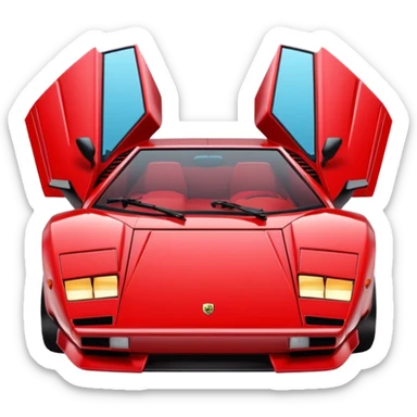 lambo countach sticker