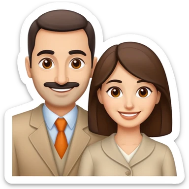 Armenian husband and wife  sticker