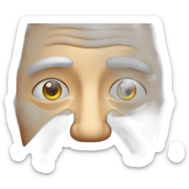 an old man face palming sticker