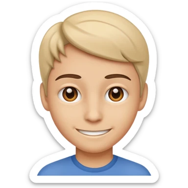 Sneaky smile sticker