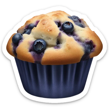 Blueberry muffin sticker