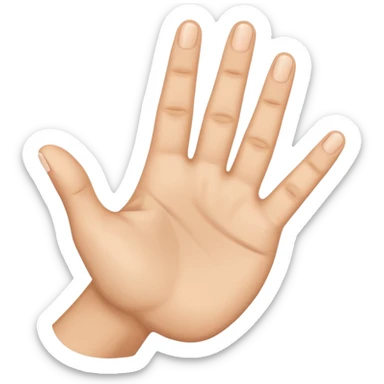 3 fingers emote one hand sticker