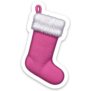 Pink cristmas sticker