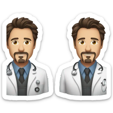 Tony stark doctor sticker