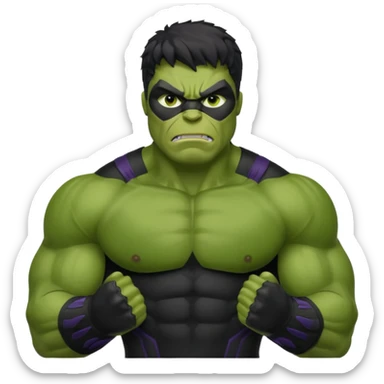 hulk de pantera negra sticker
