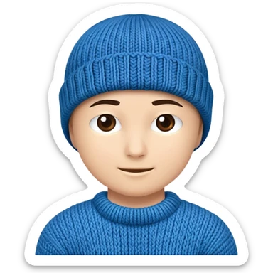 A beanie emoji sticker