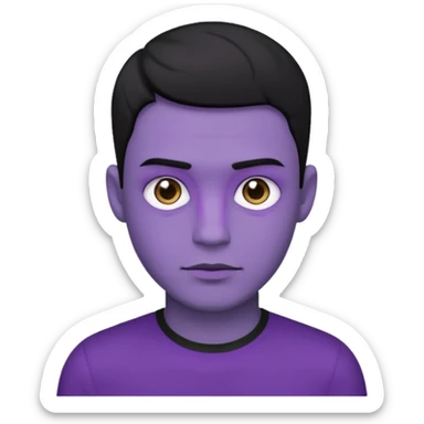 purple man sticker