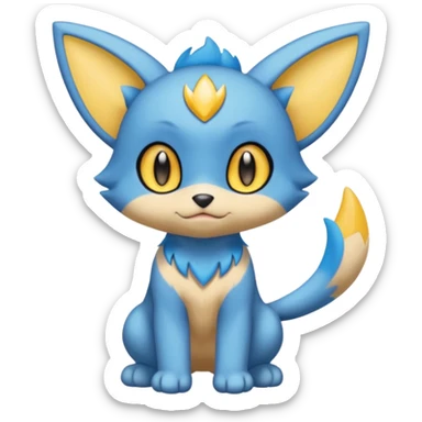 Shinx-Luxio-Dewott-fusion sticker
