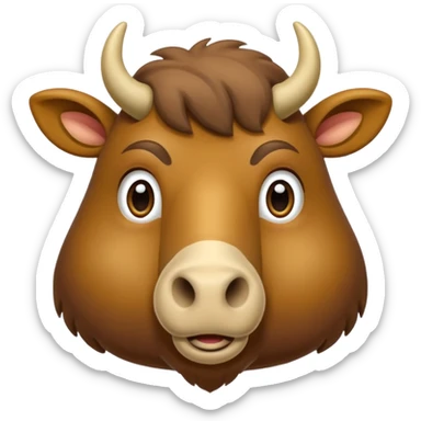 Un chameau avec un gros nez sticker