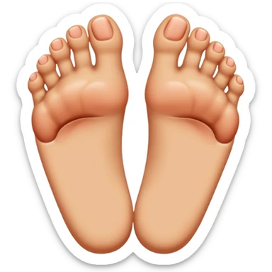 feet with face sticker