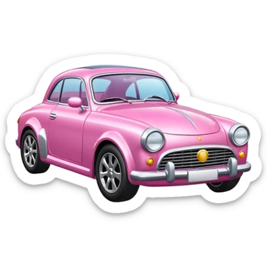 Pink car sticker