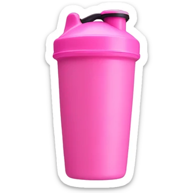 Pink protein shaker cup sticker