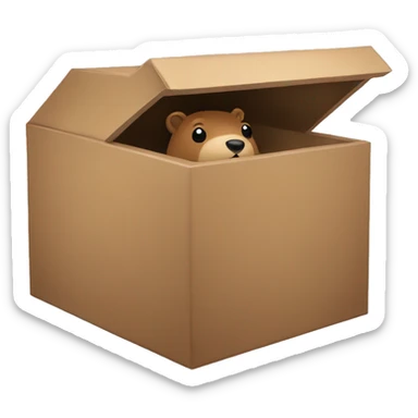 Beaver box sticker