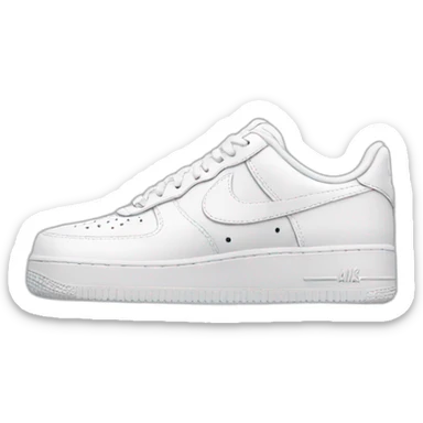 Nike white air force sticker