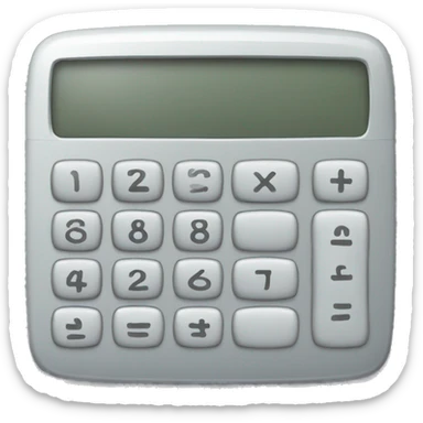 calculator with 26 sticker