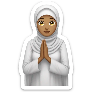 Hijabi woman who pray  sticker
