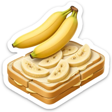 banana sandwich sticker