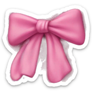 Pink blanket with bow sticker