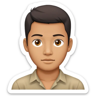 A Cambodian young adult male sticker