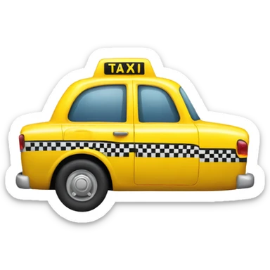 Yellow taxi sticker