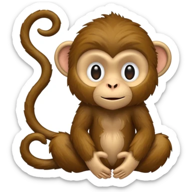 Fisher monkey sticker