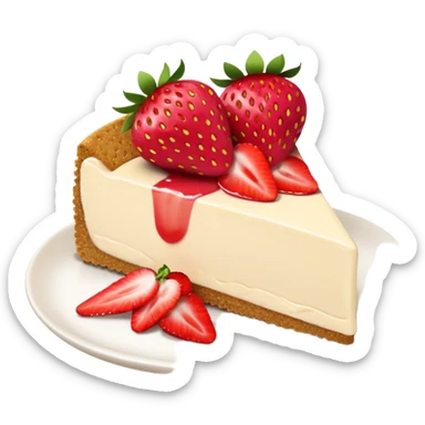 Strawberry cheesecake sticker
