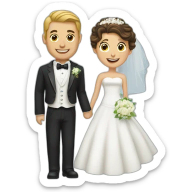 Grooms Getting Married sticker