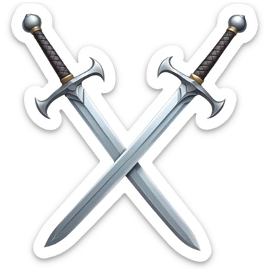 two-headed sword sticker