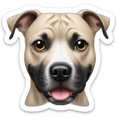 black staffordshire terrier sticker