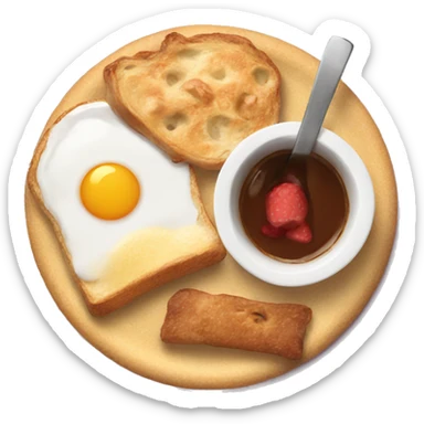 Breakfast sticker