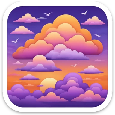 Sky Sunset sticker