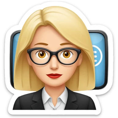 Ein Detektiv interviewt eine Putzfrau  sticker