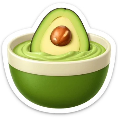 avocado cream sticker