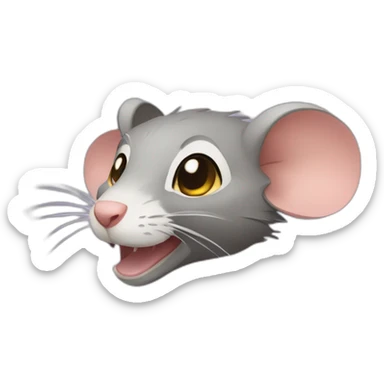 Remy the rat mixed with Wade from elemental sticker