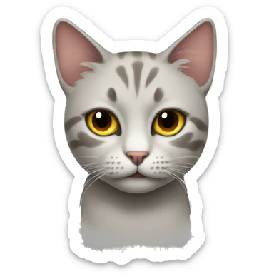 Cat in the hater sticker