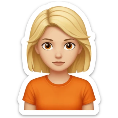 Black Annabeth chase orange shirt sticker