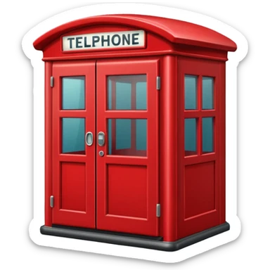 telephone cabin sticker