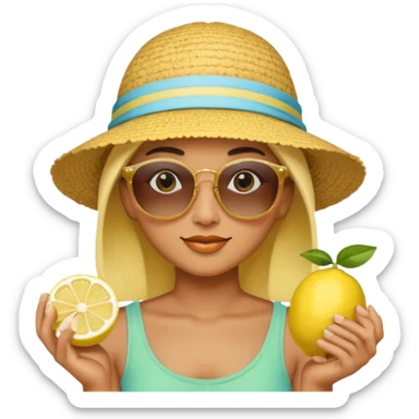 Lemon cute summer  sticker