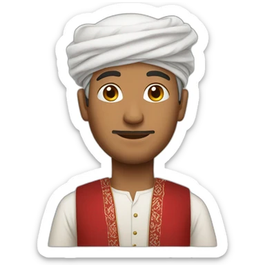 A man wearing Omani clothing  sticker