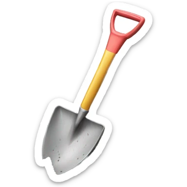 Shovel and mud sticker