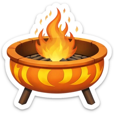Fire Pit, different sticker