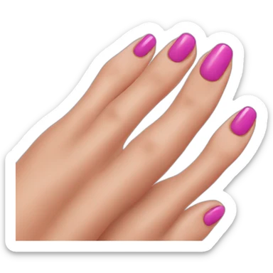 Girl with painted toe nails sticker